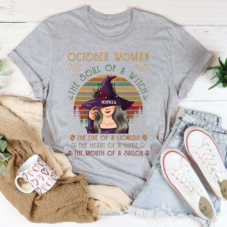 October Birthday Shirt, Custom Birthday Shirt, Queens Born In October, October Birthday Shirts For Woman, October Birthday Gifts
