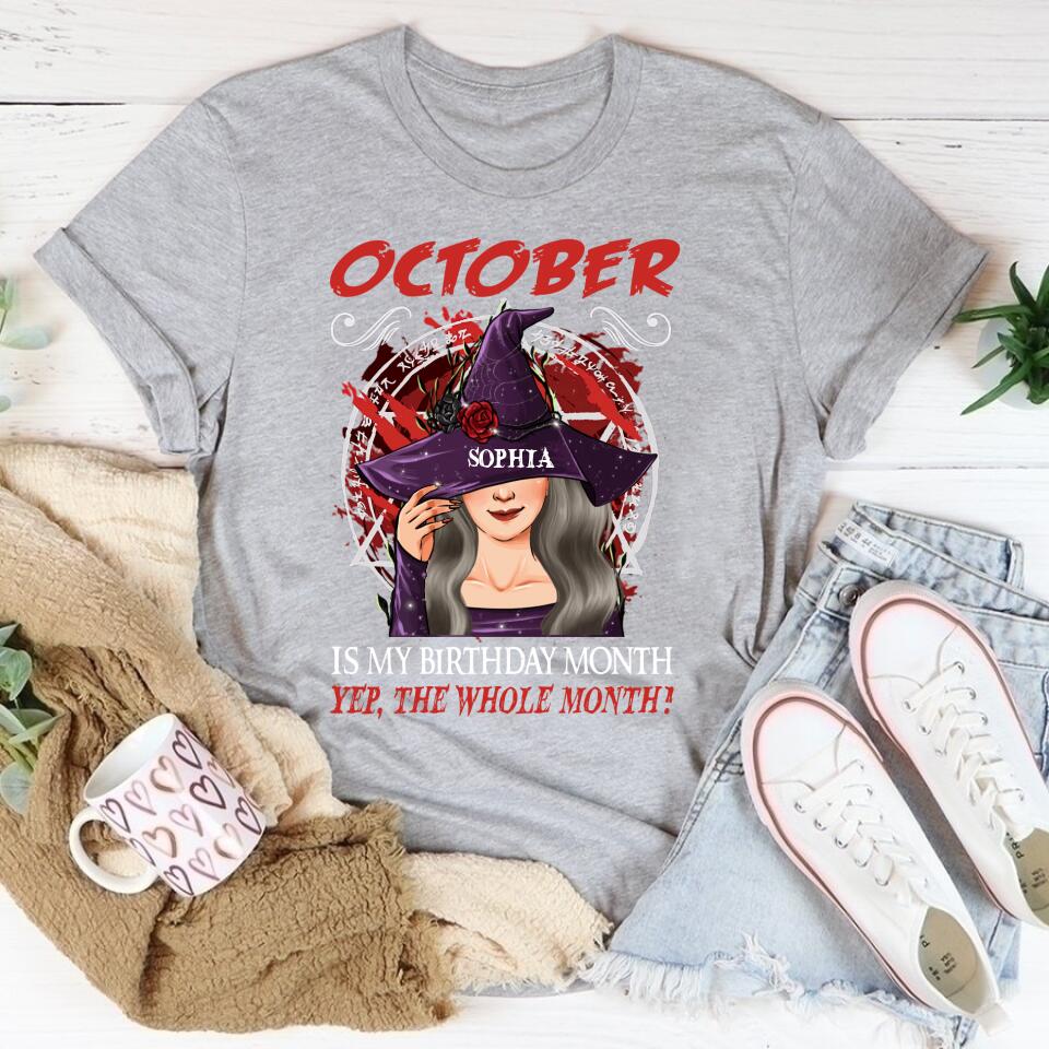 October Birthday Shirt, Custom Birthday Shirt, Queens Born In October, October Birthday Shirts For Woman, October Birthday Gifts