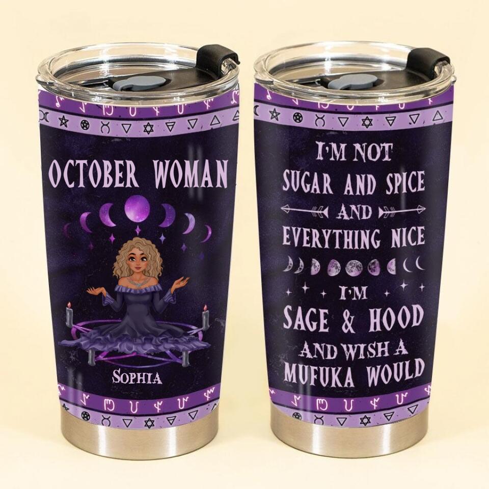 Personalized tumblers, Birthday tumbler, birthdays in October, October birthday gifts for her