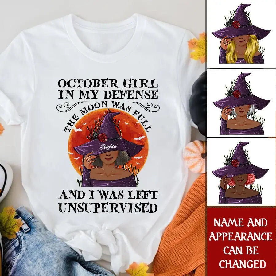 October Birthday Shirt, Custom Birthday Shirt, Queens are Born In October, October Birthday Shirts For Woman, October Birthday Gifts, Personalized Halloween, Custom halloween shirts, Personalized Halloween Gifts