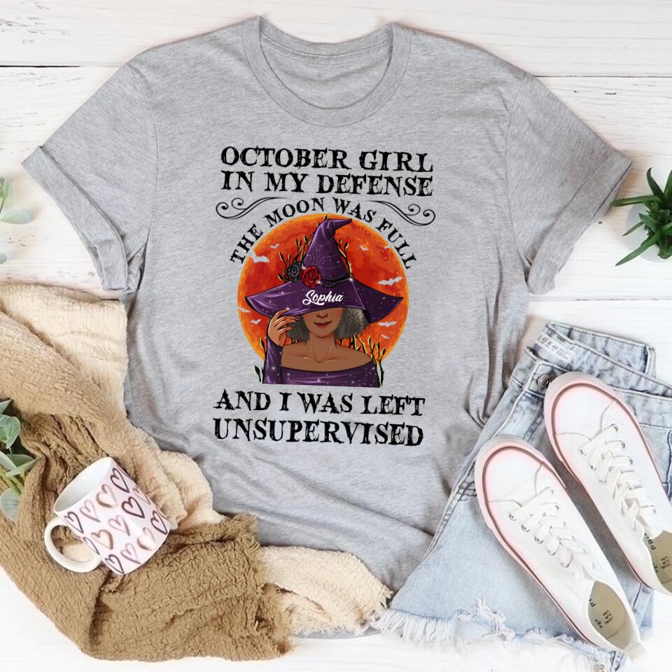 October Birthday Shirt, Custom Birthday Shirt, Queens are Born In October, October Birthday Shirts For Woman, October Birthday Gifts, Personalized Halloween, Custom halloween shirts, Personalized Halloween Gifts