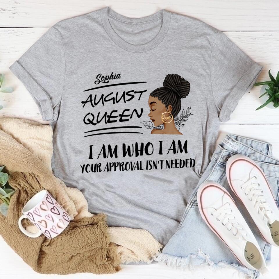 August Birthday Shirt, Custom Birthday Shirt, Queens are Born In August, August Birthday Shirts For Woman, August Birthday Gifts