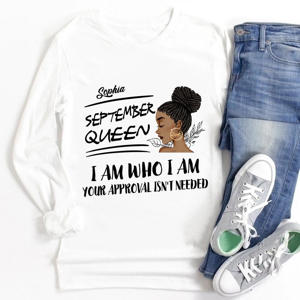 September Birthday Shirt, Custom Birthday Shirt, Queens are Born In September, September Birthday Shirts For Woman, September Birthday Gifts