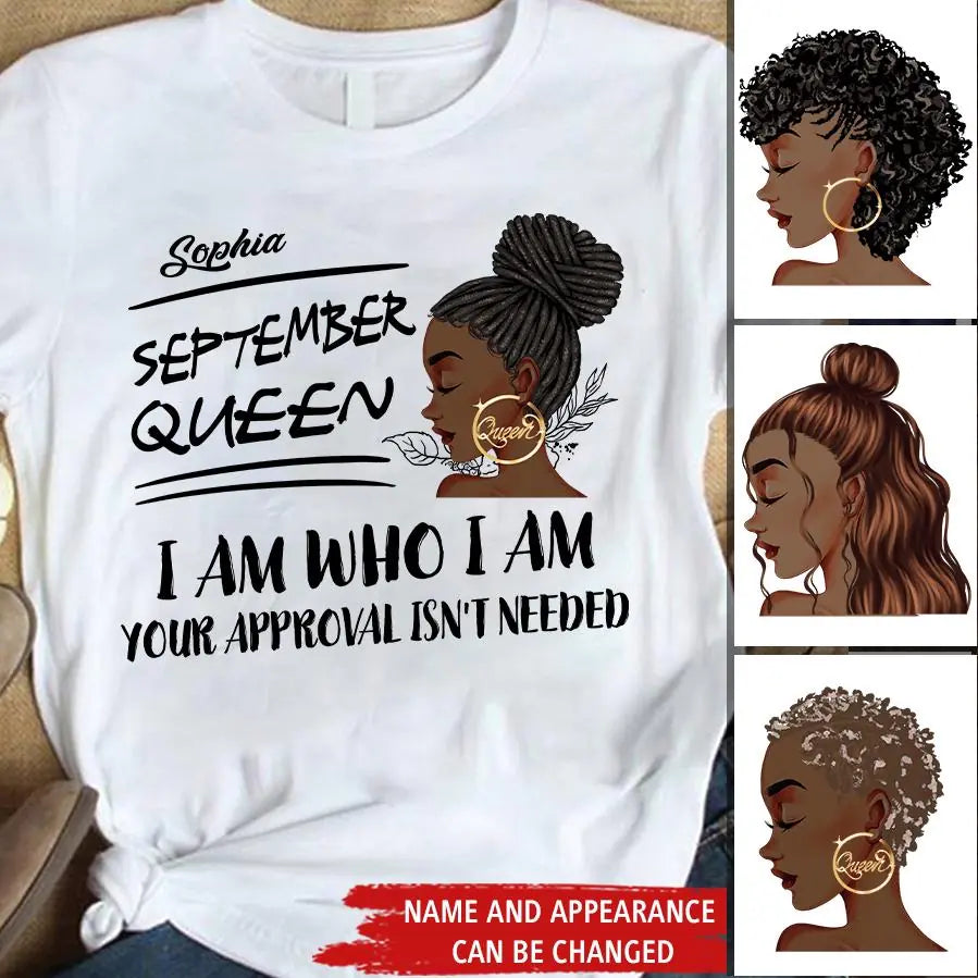 September Birthday Shirt, Custom Birthday Shirt, Queens are Born In September, September Birthday Shirts For Woman, September Birthday Gifts