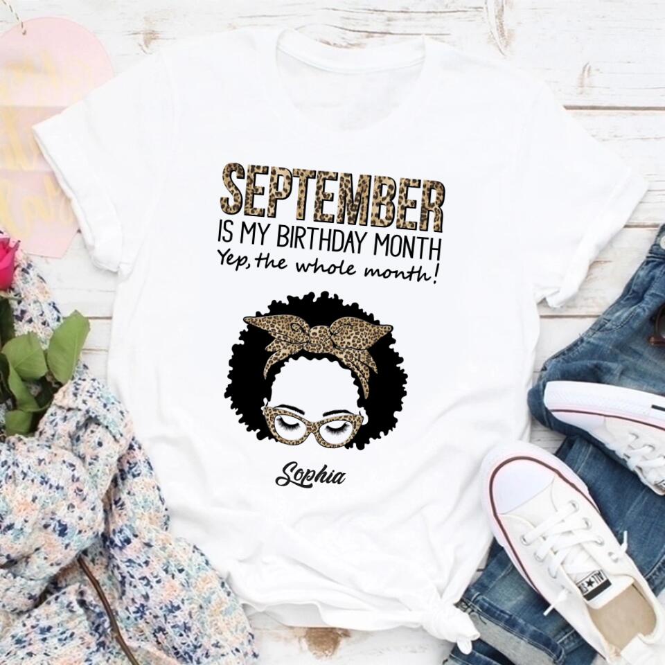 September Birthday Shirt, Custom Birthday Shirt, Queens are Born In September, September Birthday Shirts For Woman, September Birthday Gifts