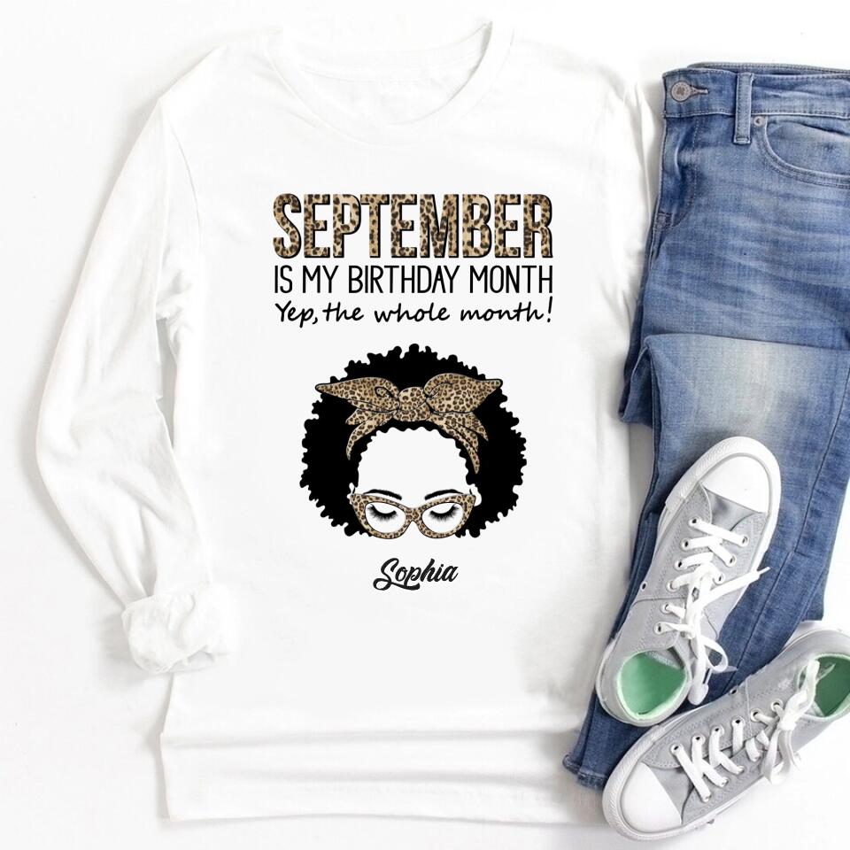 September Birthday Shirt, Custom Birthday Shirt, Queens are Born In September, September Birthday Shirts For Woman, September Birthday Gifts