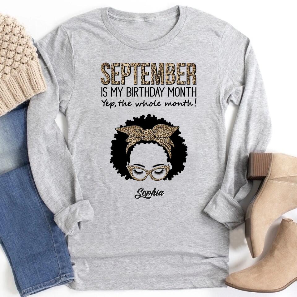 September Birthday Shirt, Custom Birthday Shirt, Queens are Born In September, September Birthday Shirts For Woman, September Birthday Gifts