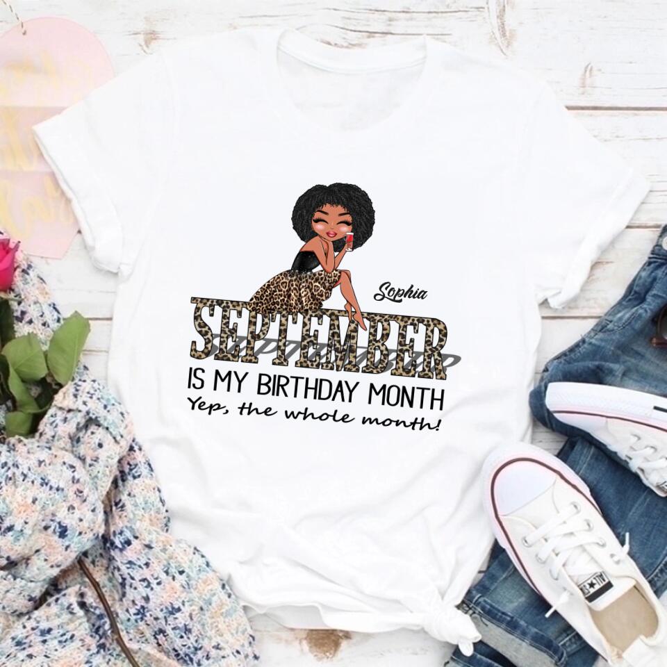 September Birthday Shirt, Custom Birthday Shirt, Queens are Born In September, September Birthday Shirts For Woman, September Birthday Gifts