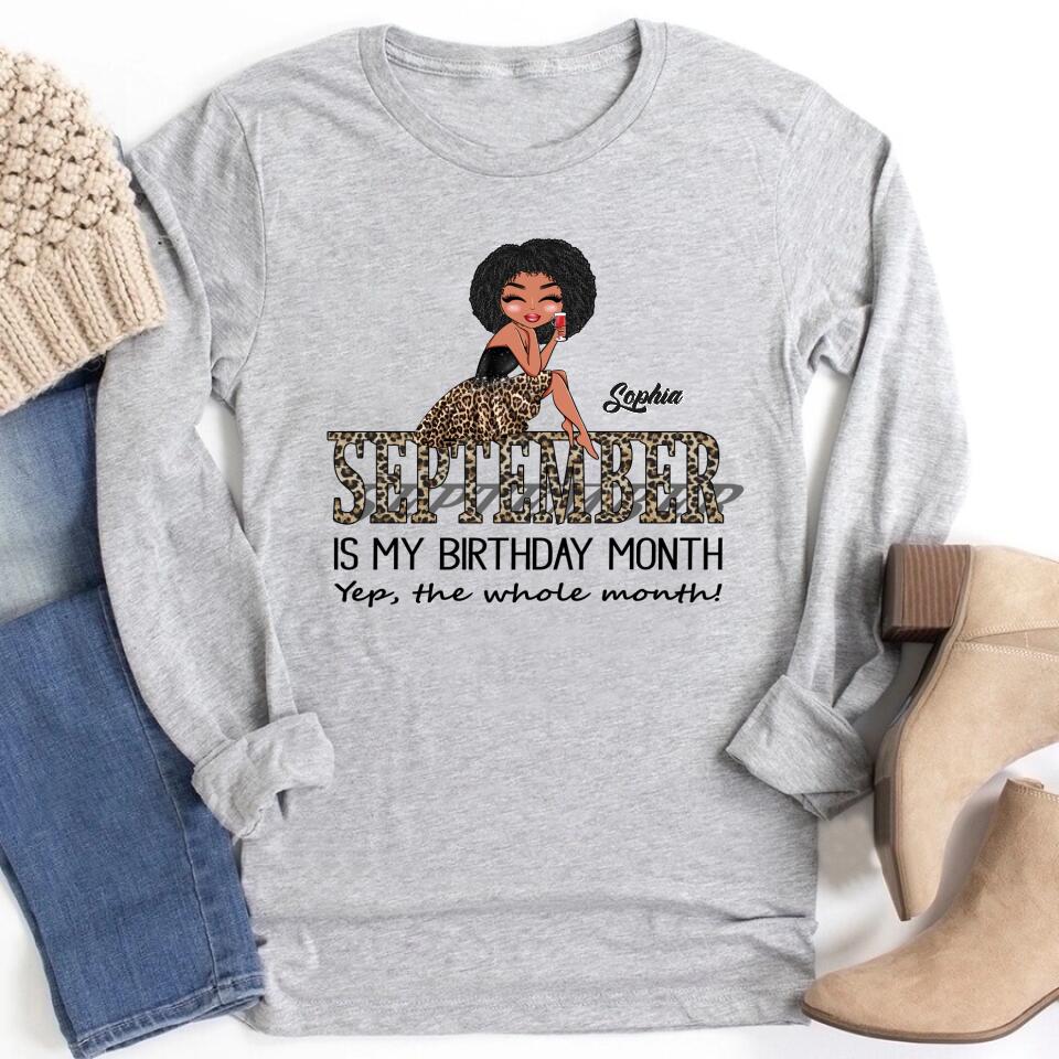 September Birthday Shirt, Custom Birthday Shirt, Queens are Born In September, September Birthday Shirts For Woman, September Birthday Gifts