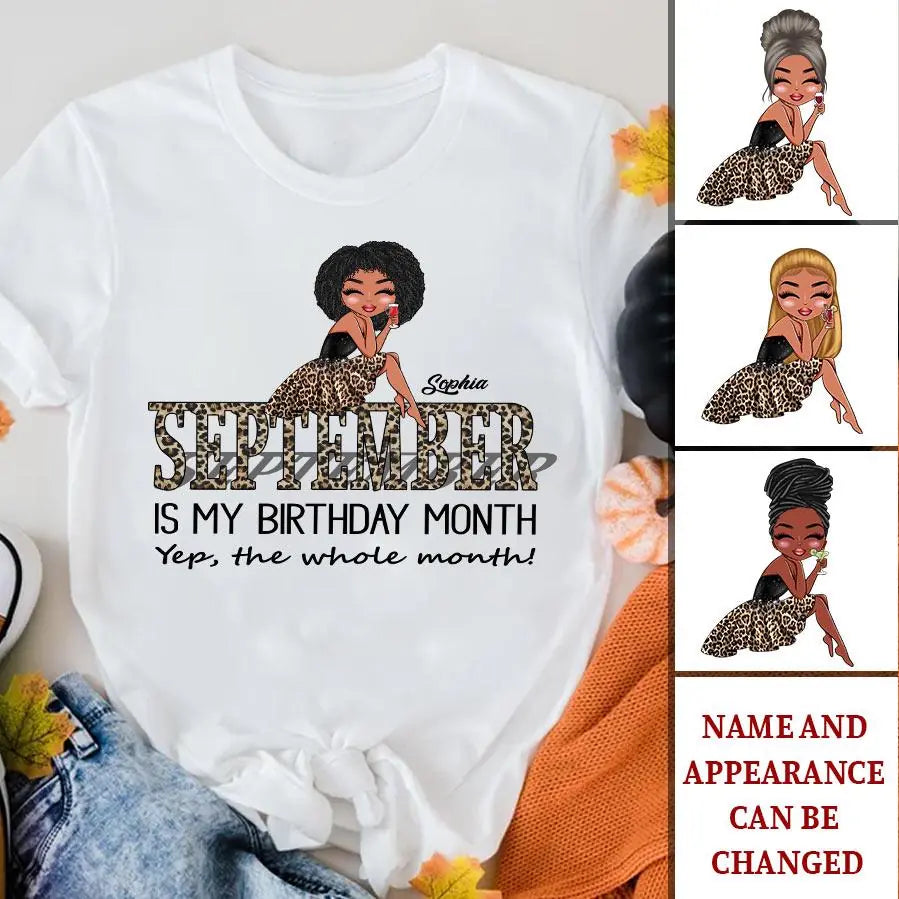 September Birthday Shirt, Custom Birthday Shirt, Queens are Born In September, September Birthday Shirts For Woman, September Birthday Gifts