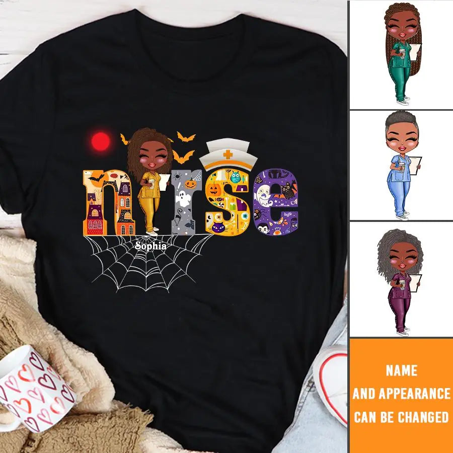 Nurse Life Nutrition Facts - Personalized T Shirt - Gift For Doctor &amp; Nurse - Glitter Leopard Design