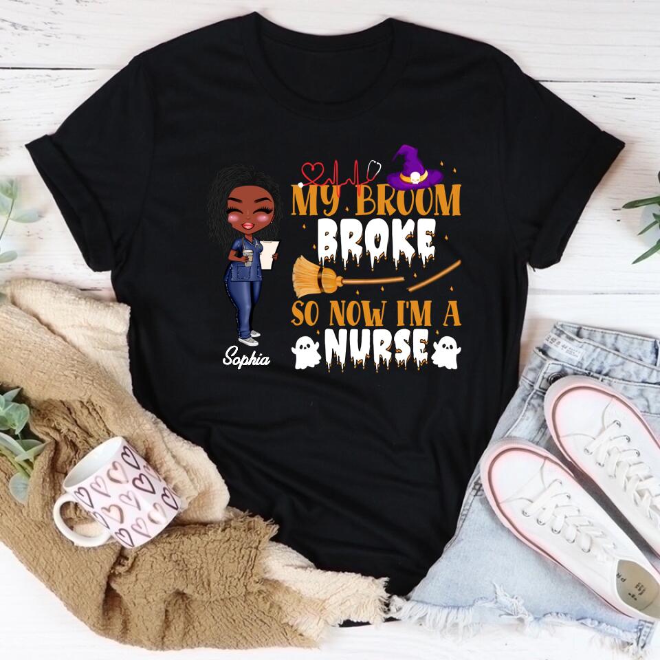 Nurse Life Nutrition Facts - Personalized T Shirt - Gift For Doctor &amp; Nurse - Glitter Leopard Design