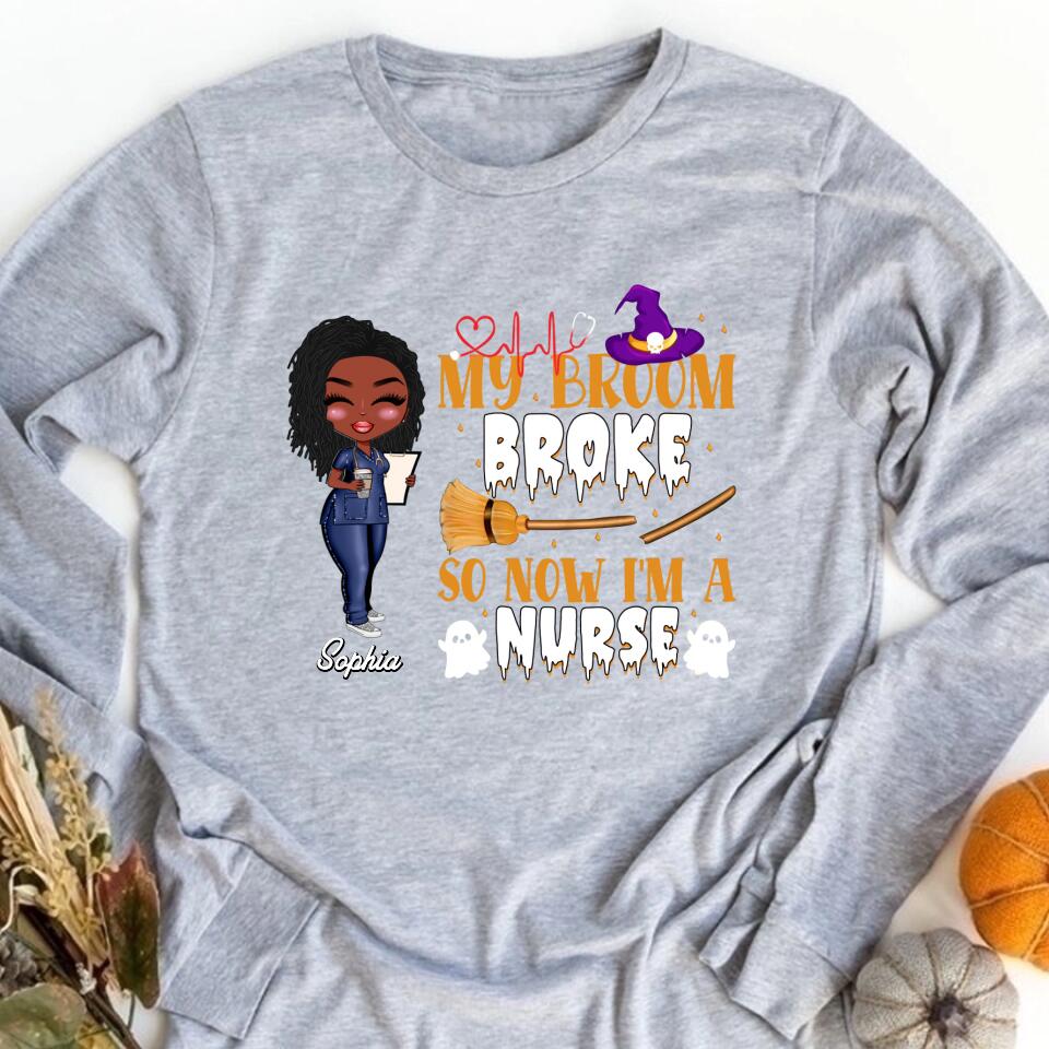 Nurse Life Nutrition Facts - Personalized T Shirt - Gift For Doctor &amp; Nurse - Glitter Leopard Design