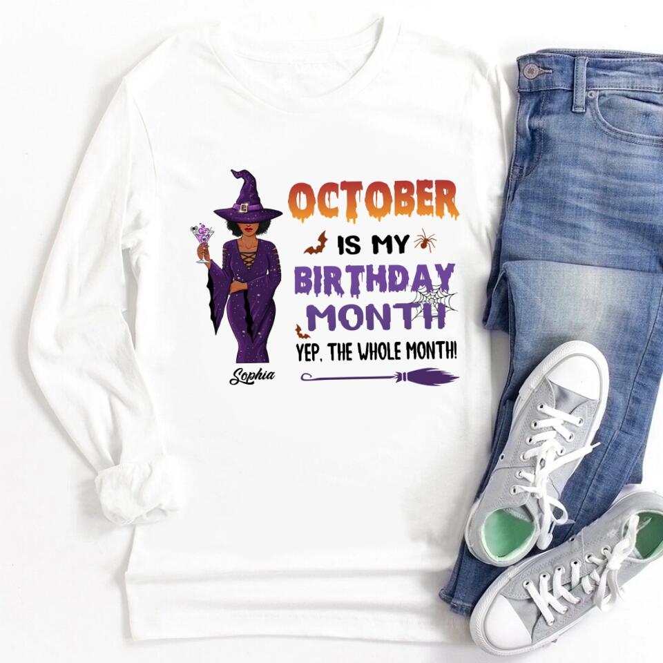 October Birthday Shirt, Custom Birthday Shirt, Queens are Born In October, October Birthday Shirts For Woman, October Birthday Gifts