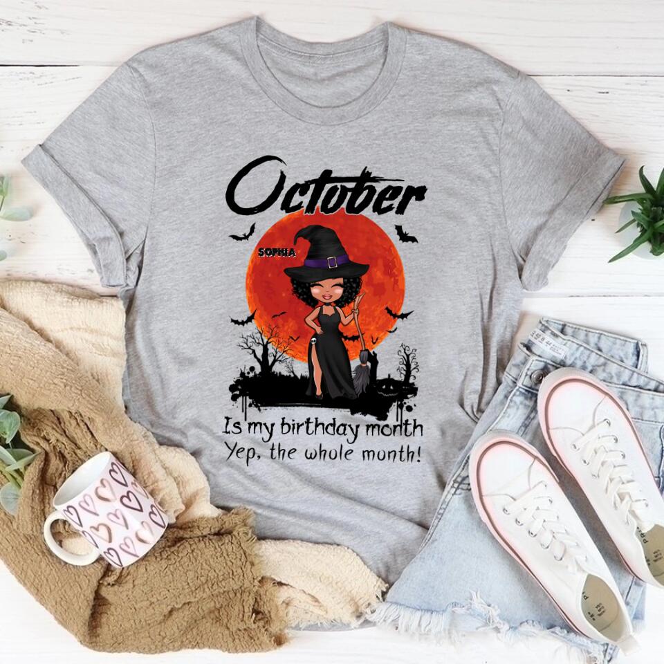 October Birthday Shirt, Custom Birthday Shirt, Queens are Born In October, October Birthday Shirts For Woman, October Birthday Gifts