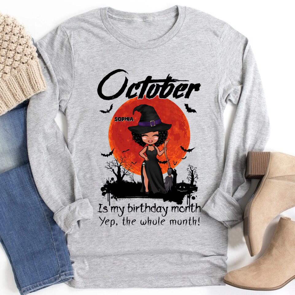 October Birthday Shirt, Custom Birthday Shirt, Queens are Born In October, October Birthday Shirts For Woman, October Birthday Gifts