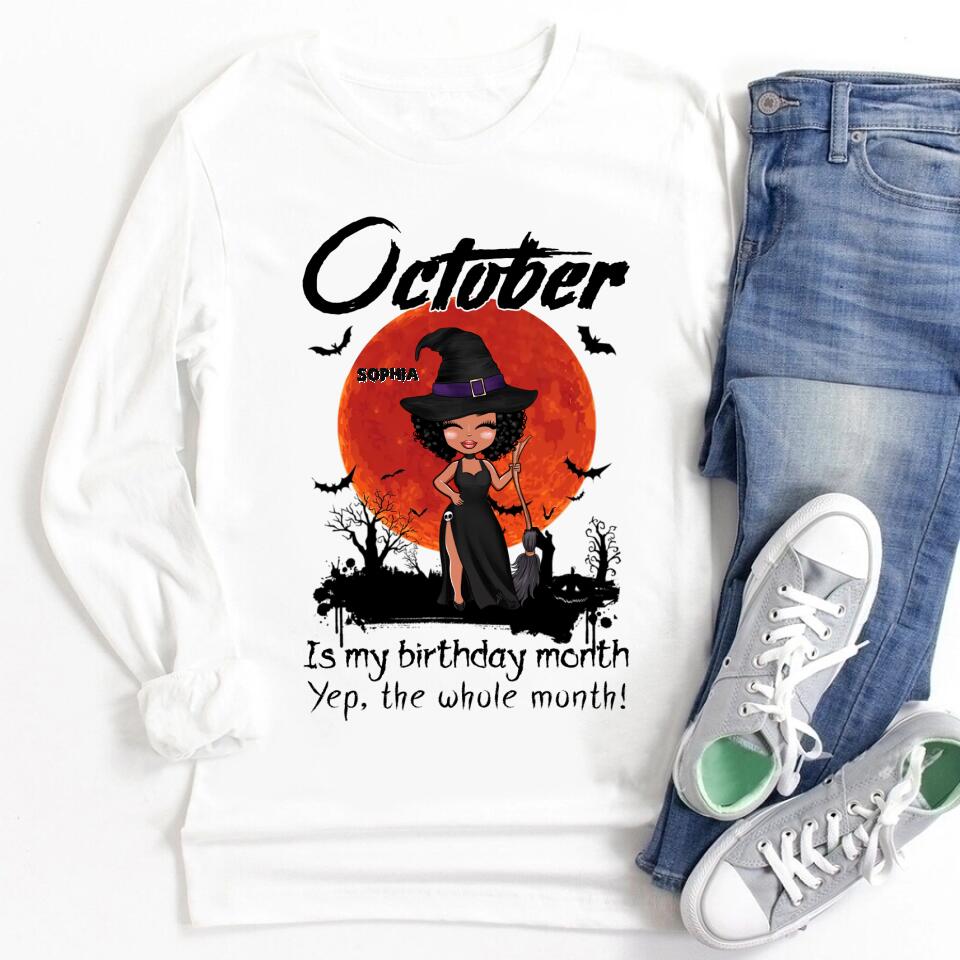 October Birthday Shirt, Custom Birthday Shirt, Queens are Born In October, October Birthday Shirts For Woman, October Birthday Gifts