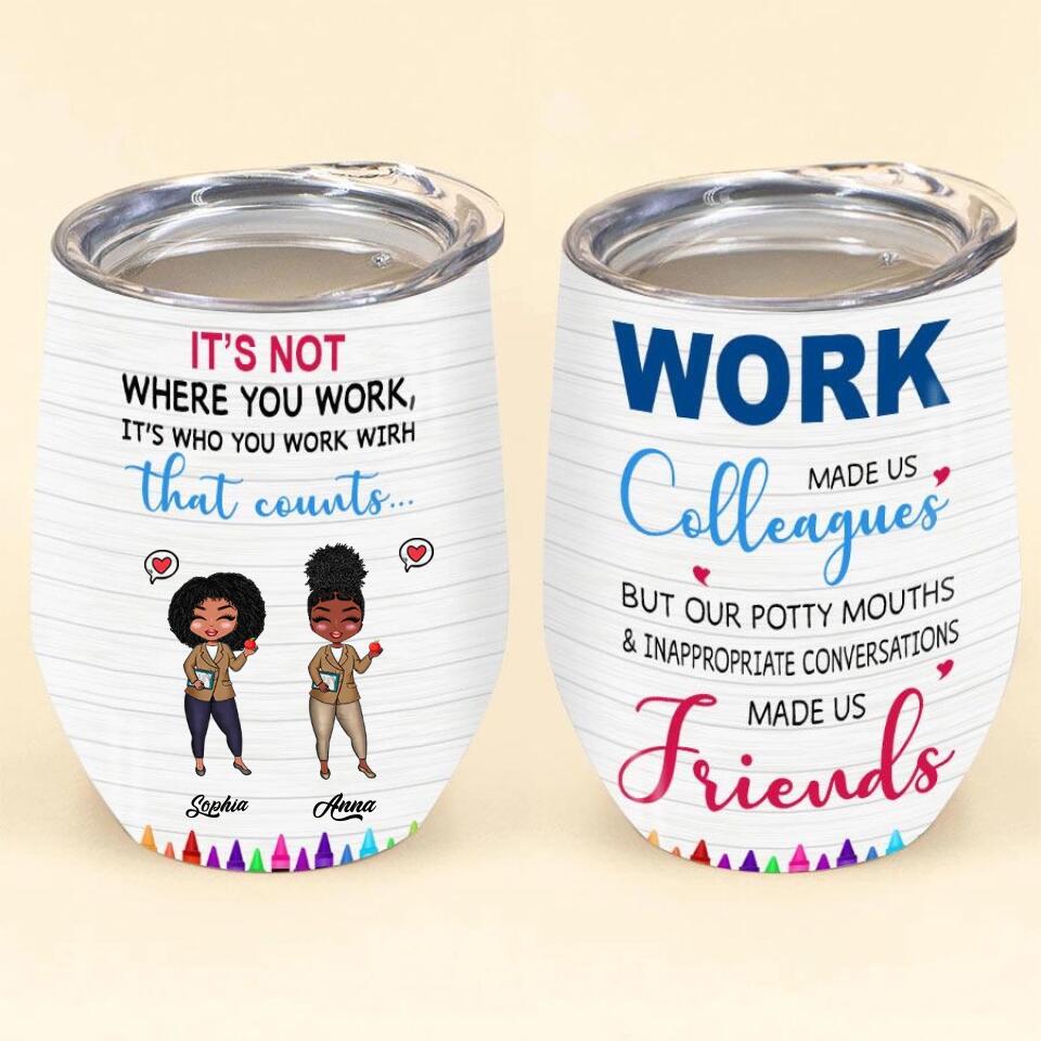 You&#39;re My Person - Personalized Tumbler Cup - Gift For Best Friends - Cartoon Teacher
