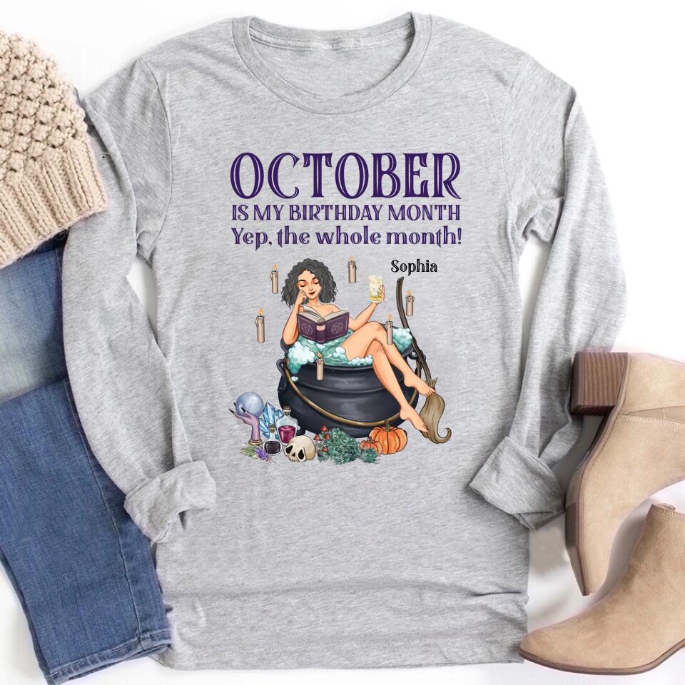 October Birthday Shirt, Custom Birthday Shirt, Queens are Born In October, October Birthday Shirts For Woman, October Birthday Gifts