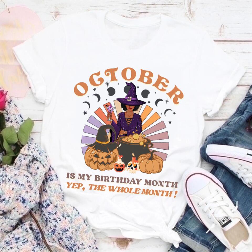 October Birthday Shirt, Custom Birthday Shirt, Queens are Born In October, October Birthday Shirts For Woman, October Birthday Gifts