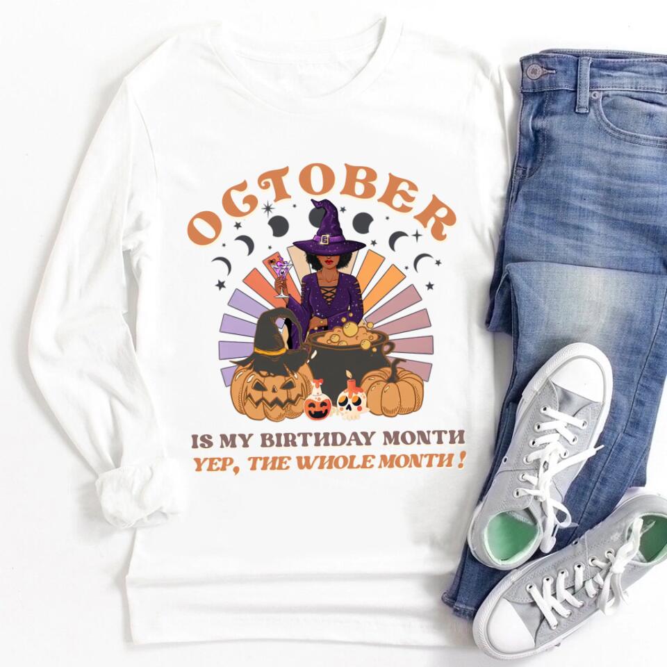 October Birthday Shirt, Custom Birthday Shirt, Queens are Born In October, October Birthday Shirts For Woman, October Birthday Gifts
