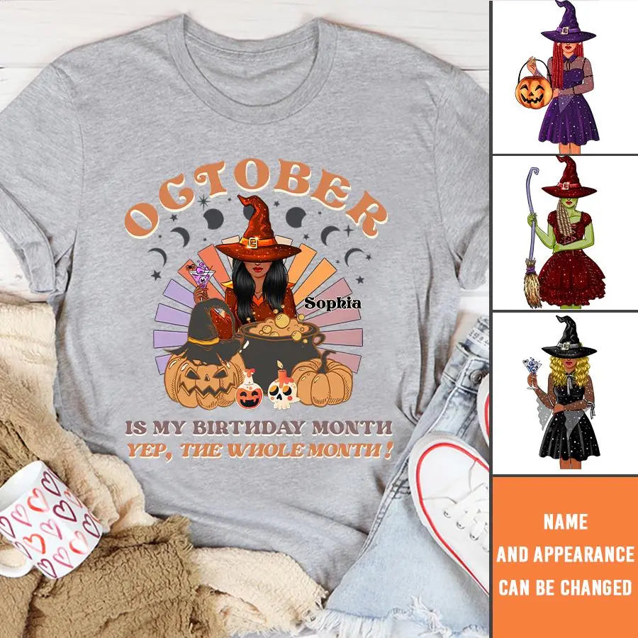 October Birthday Shirt, Custom Birthday Shirt, Queens are Born In October, October Birthday Shirts For Woman, October Birthday Gifts