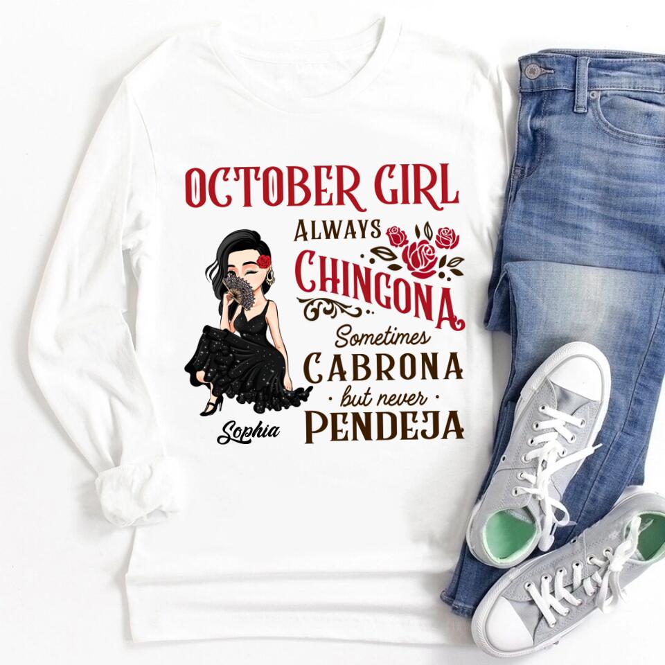 October Birthday Shirt, Custom Birthday Shirt, Queens are Born In October, October Birthday Shirts For Woman, October Birthday Gifts