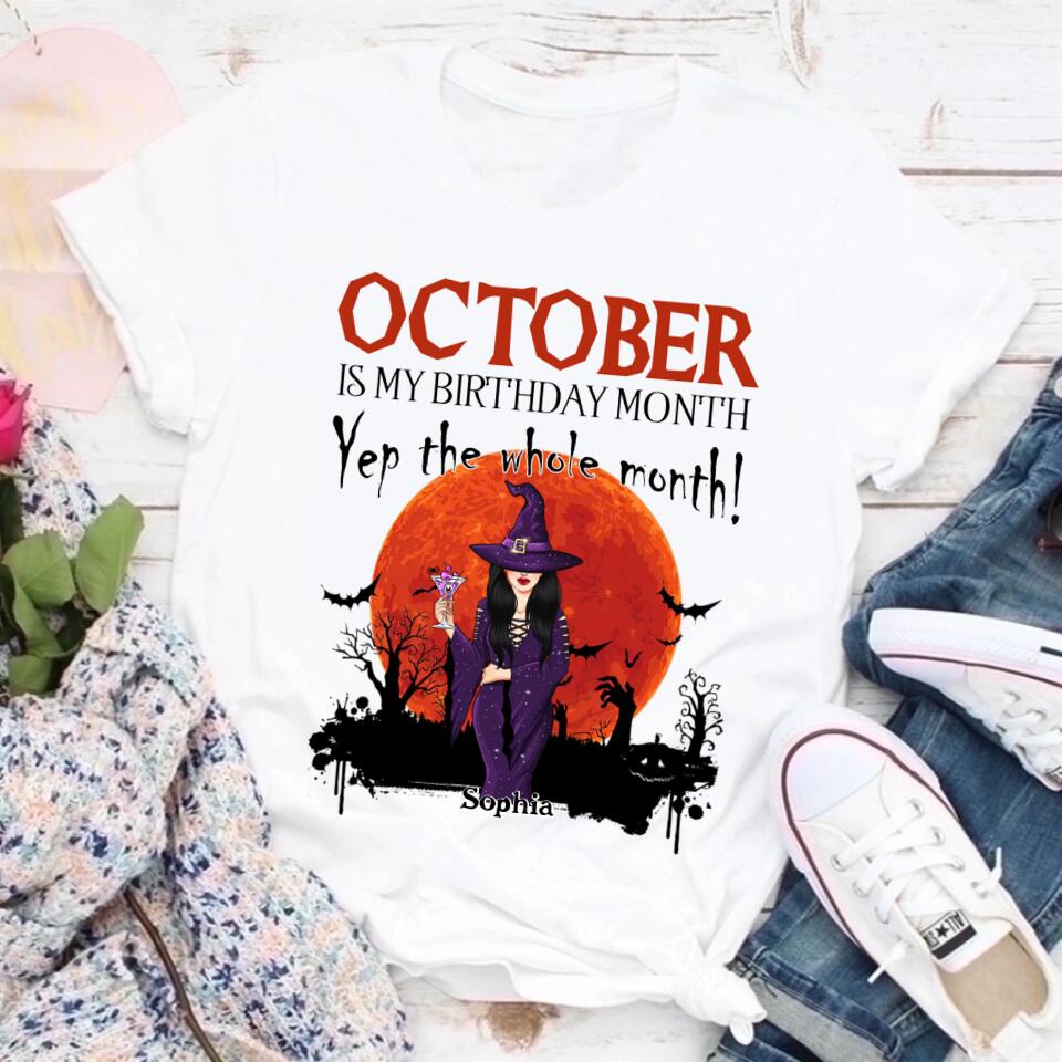 Custom Birthday Shirt, Queens are Born In October, October Birthday Shirts For Woman, October Birthday Gifts