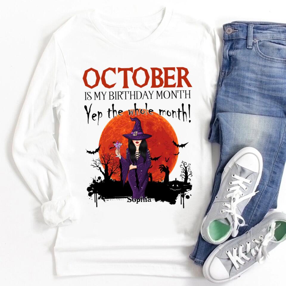 Custom Birthday Shirt, Queens are Born In October, October Birthday Shirts For Woman, October Birthday Gifts