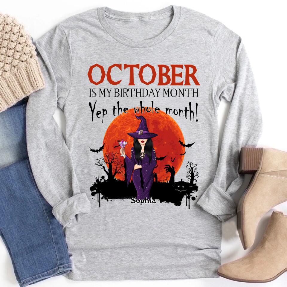 Custom Birthday Shirt, Queens are Born In October, October Birthday Shirts For Woman, October Birthday Gifts