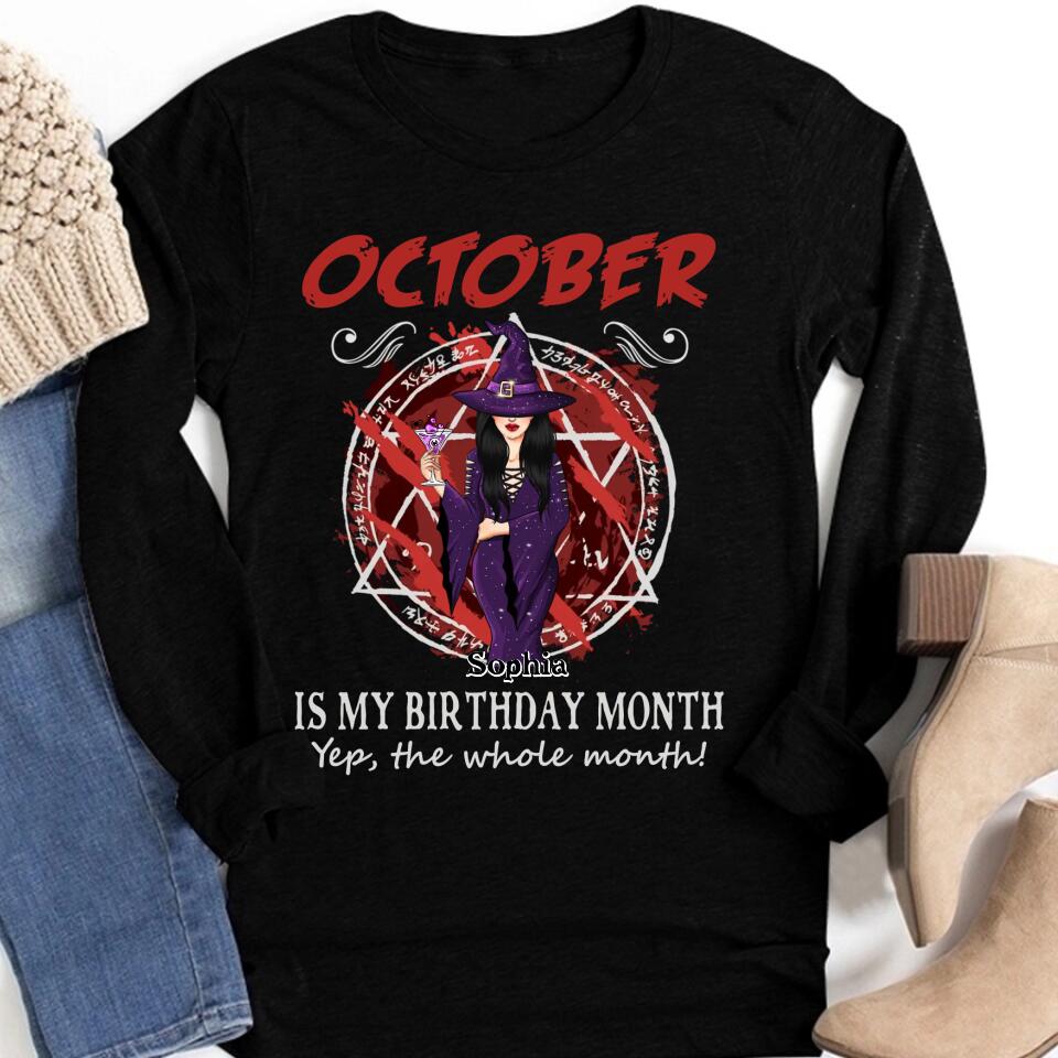 October Birthday Shirt, Custom Birthday Shirt, Queens Born In October, October Birthday Shirts For Woman, October Birthday Gifts