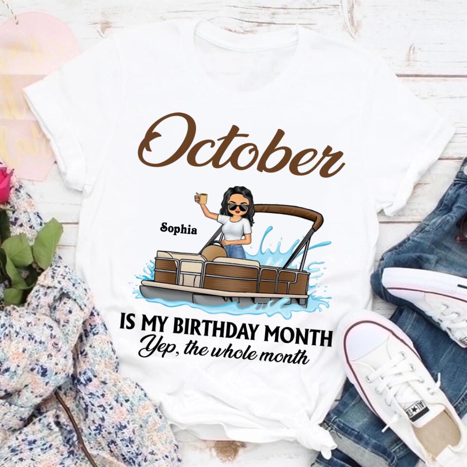October Birthday Shirt, Custom Birthday Shirt, Queens are Born In October, October Birthday Shirts For Woman, October Birthday Gifts