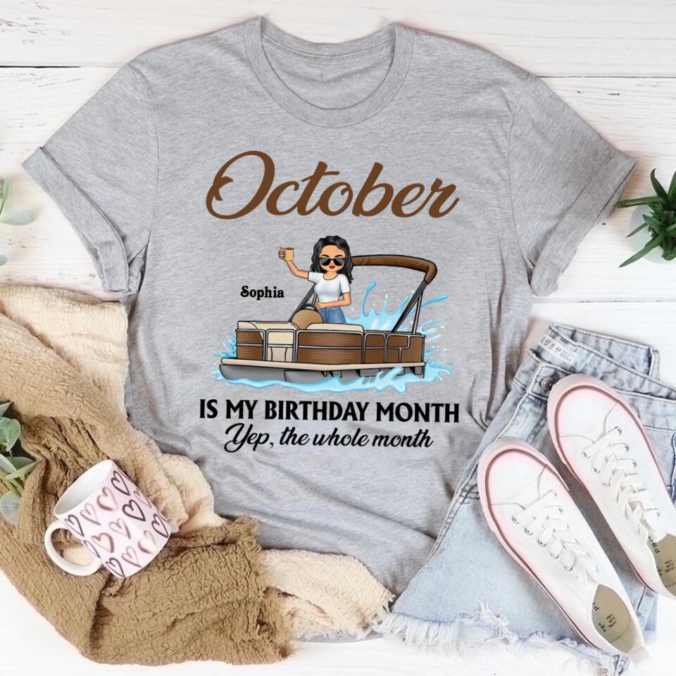 October Birthday Shirt, Custom Birthday Shirt, Queens are Born In October, October Birthday Shirts For Woman, October Birthday Gifts