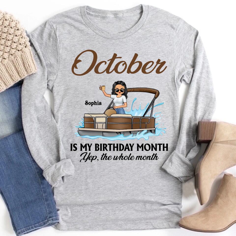 October Birthday Shirt, Custom Birthday Shirt, Queens are Born In October, October Birthday Shirts For Woman, October Birthday Gifts