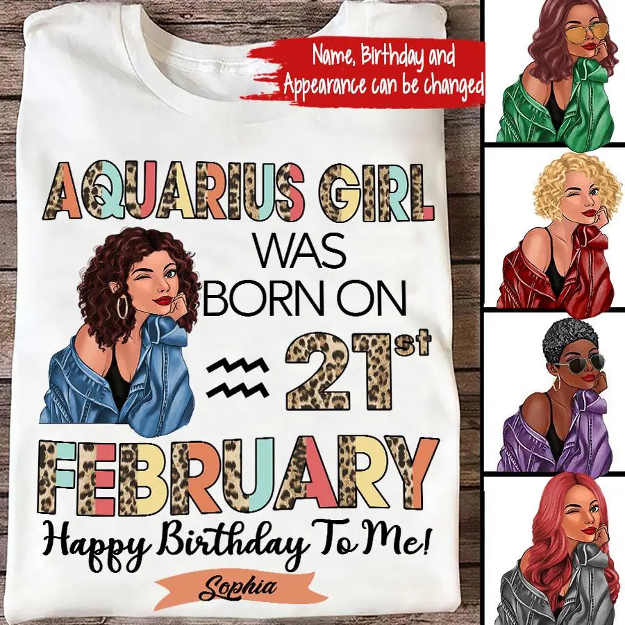 Custom Birthday Shirt, Aquarius t shirt, Aquarius Birthday shirt, Aquarius t shirts for ladies, Aquarius queen t shirt, Aquarius Queen Birthday shirt