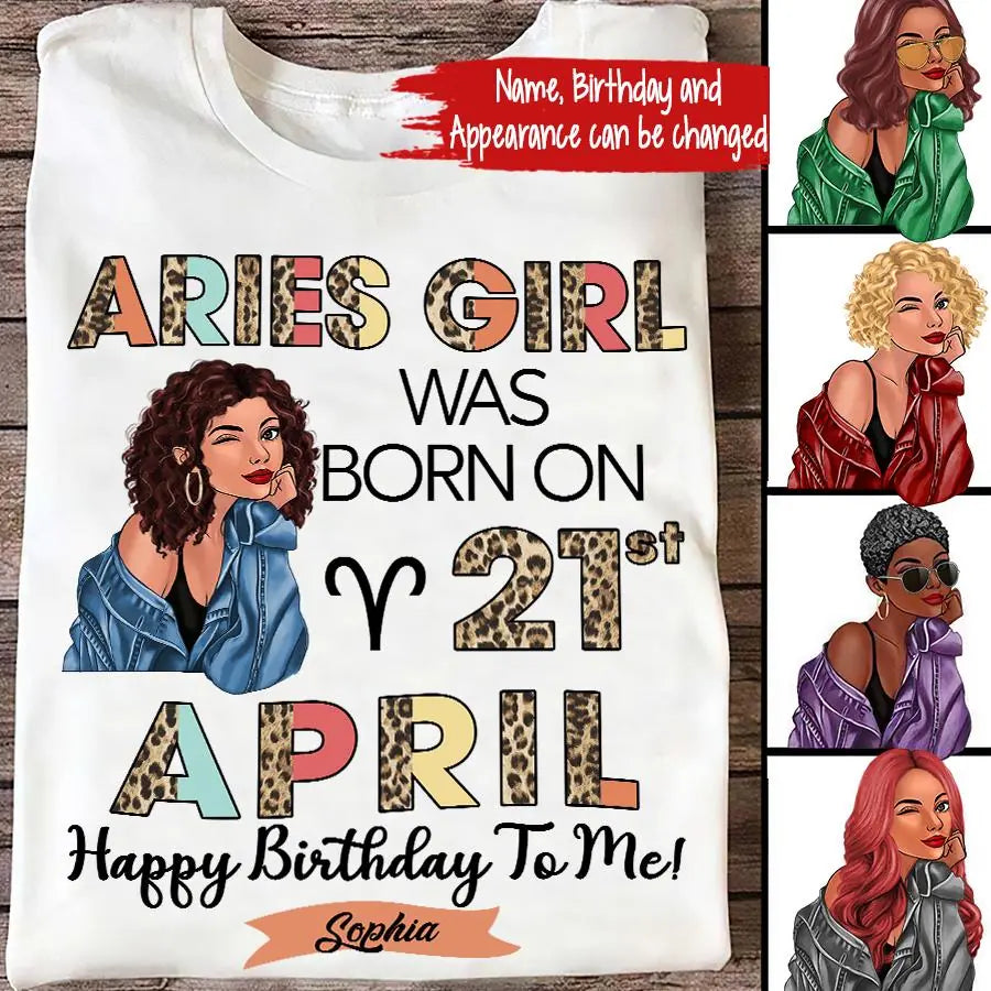 Custom Birthday Shirt, Aries Zodiac t shirt, Aries Birthday shirt, Aries t shirts for ladies, Aries queen t shirt, Aries Queen Birthday shirt
