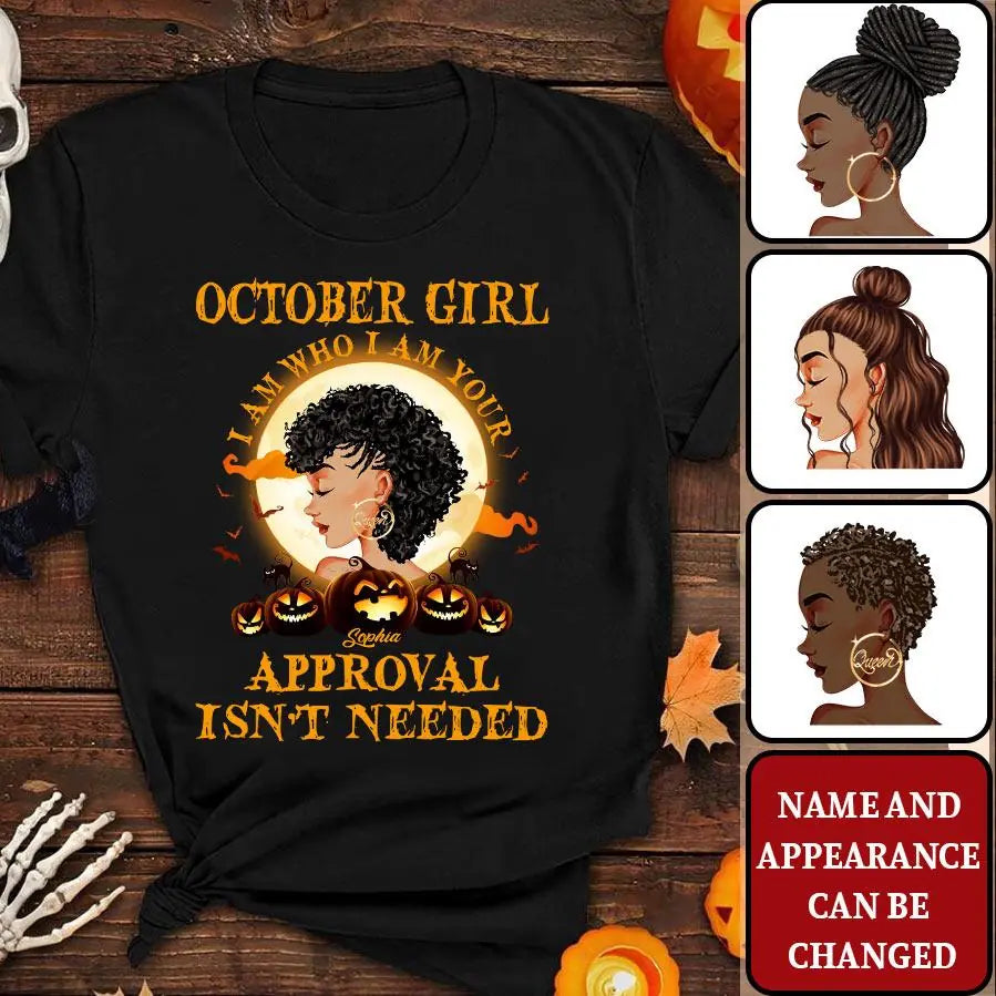 October Birthday Shirt, Custom Birthday Shirt, Queens Are Born In October, October Birthday Shirts For Woman, October Birthday Gifts, Personalized Halloween, Custom Halloween Shirts, Personalized Halloween Gifts