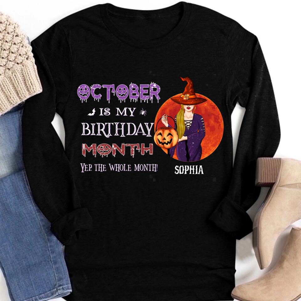 October Birthday Shirt, Custom Birthday Shirt, Queens Born In October, October Birthday Shirts For Woman, October Birthday Gifts