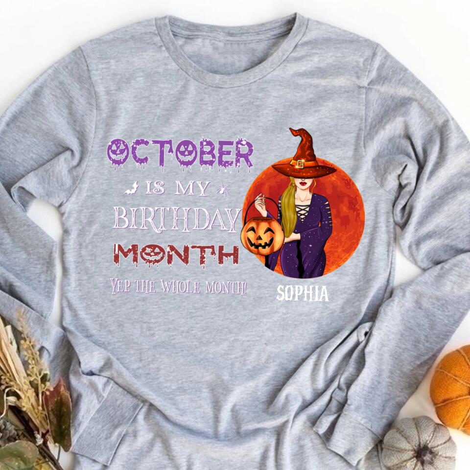 October Birthday Shirt, Custom Birthday Shirt, Queens Born In October, October Birthday Shirts For Woman, October Birthday Gifts