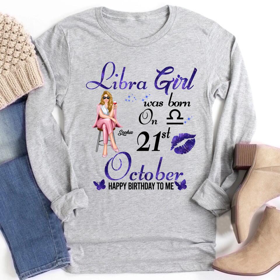 Custom Birthday Shirt, Libra Zodiac t shirt, Libra Birthday shirt, Libra t shirts for ladies, Libra queen t shirt, Libra Queen Birthday Shirt