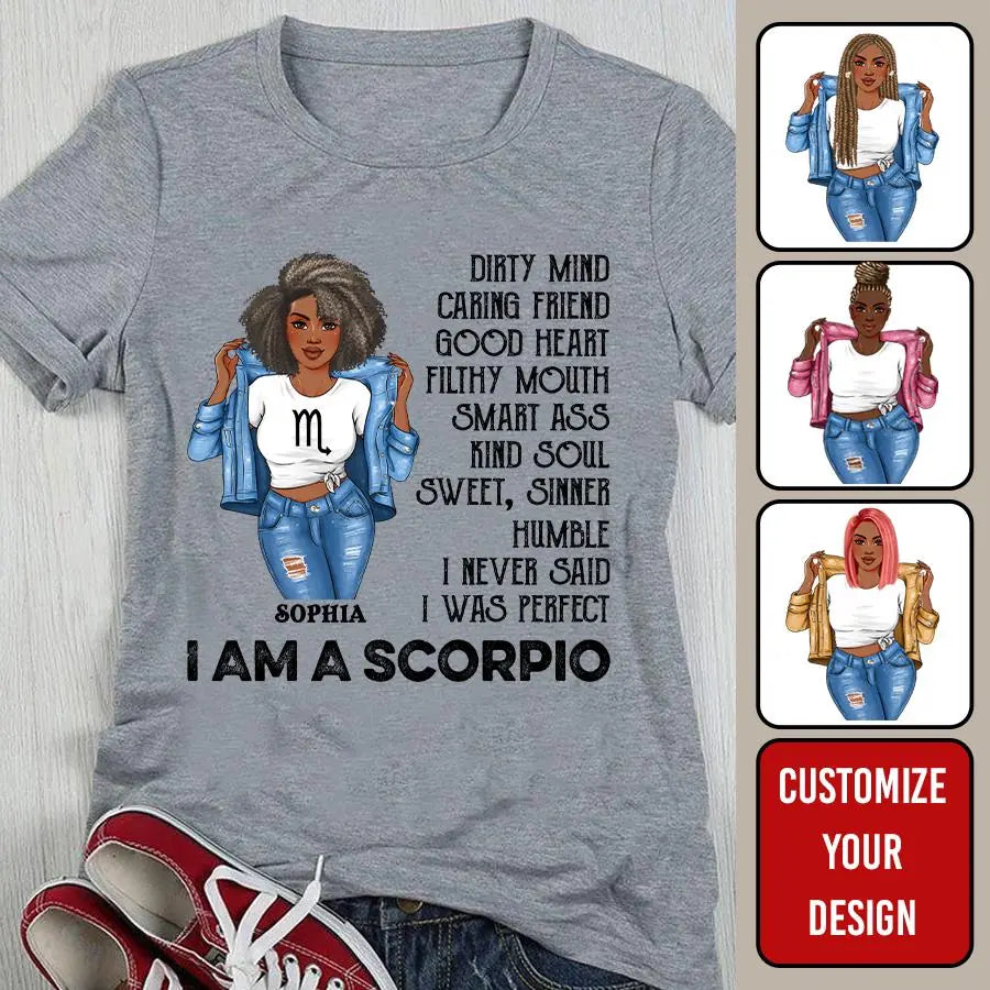 Custom Birthday Shirt, Scorpio Zodiac t shirt, Scorpio Birthday shirt, Scorpio t shirts for ladies, Scorpio queen t shirt, Scorpio Queen Birthday shirt
