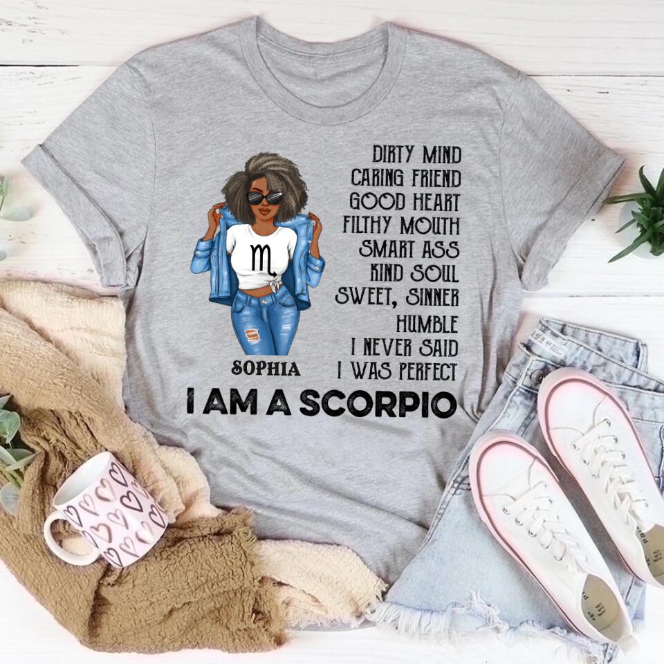 Custom Birthday Shirt, Scorpio Zodiac t shirt, Scorpio Birthday shirt, Scorpio t shirts for ladies, Scorpio queen t shirt, Scorpio Queen Birthday shirt