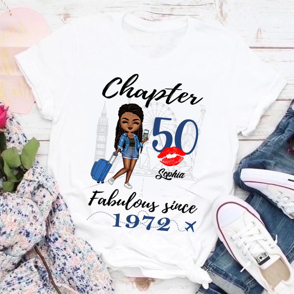 50th Birthday Shirts, Custom Birthday Shirts, Turning 50 Shirt, Gifts For Women Turning 50, 50 And Fabulous Shirt, 1972 Shirt, 50th Birthday Shirts For Her