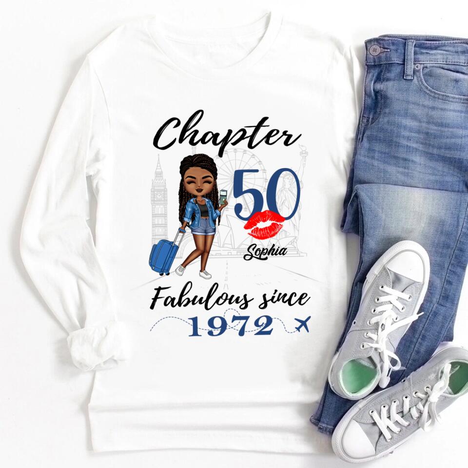 50th Birthday Shirts, Custom Birthday Shirts, Turning 50 Shirt, Gifts For Women Turning 50, 50 And Fabulous Shirt, 1972 Shirt, 50th Birthday Shirts For Her