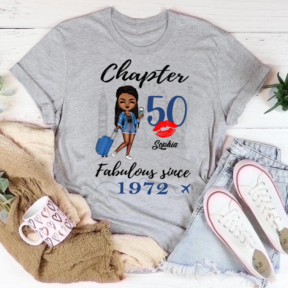 50th Birthday Shirts, Custom Birthday Shirts, Turning 50 Shirt, Gifts For Women Turning 50, 50 And Fabulous Shirt, 1972 Shirt, 50th Birthday Shirts For Her