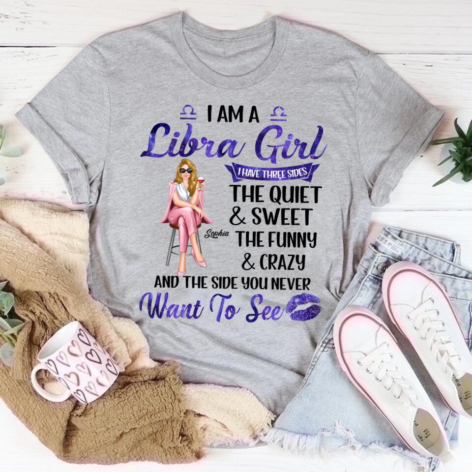 Custom Birthday Shirt, Libra Zodiac t shirt, Libra Birthday shirt, Libra t shirts for ladies, Libra queen t shirt, Libra Queen Birthday Shirt