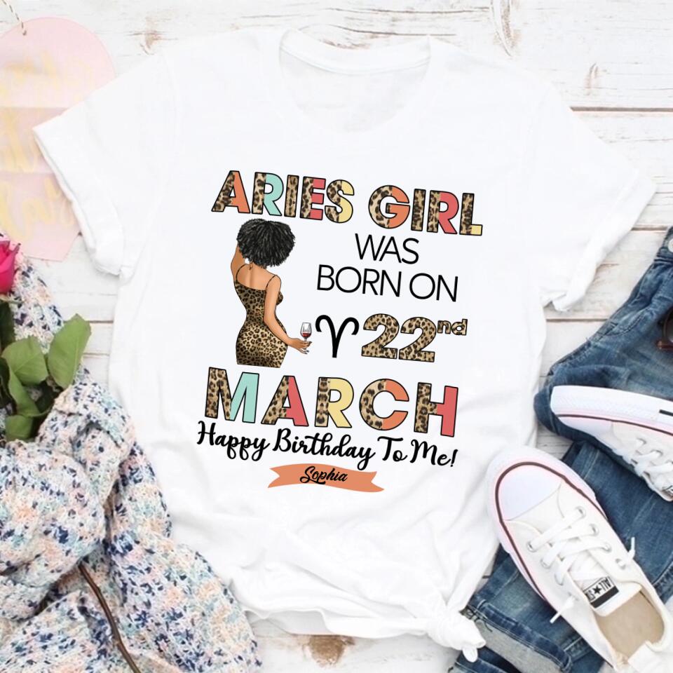 Custom Birthday Shirt, Aries Zodiac t shirt, Aries Birthday shirt, Aries t shirts for ladies, Aries queen t shirt, Aries Queen Birthday shirt