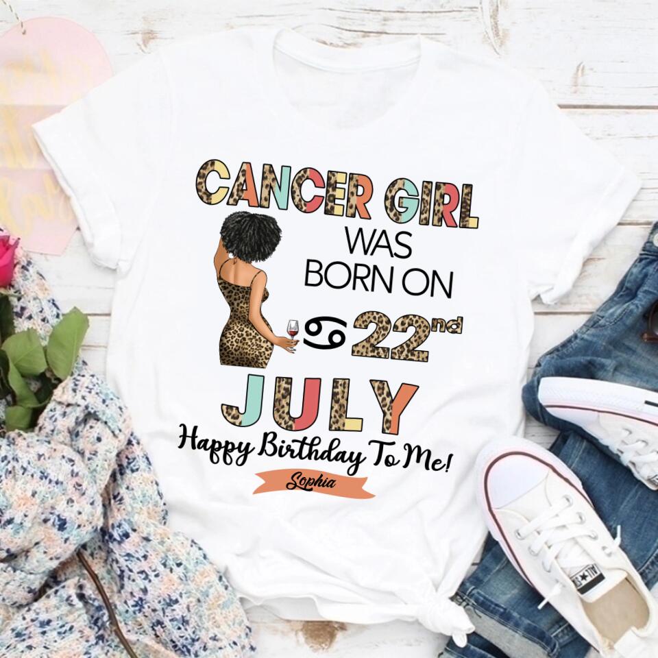 Custom Birthday Shirt, Cancer Zodiac t shirt, Cancer  Birthday shirt, Cancer  t shirts for ladies, Cancer  queen t shirt, Cancer  Queen Birthday shirt
