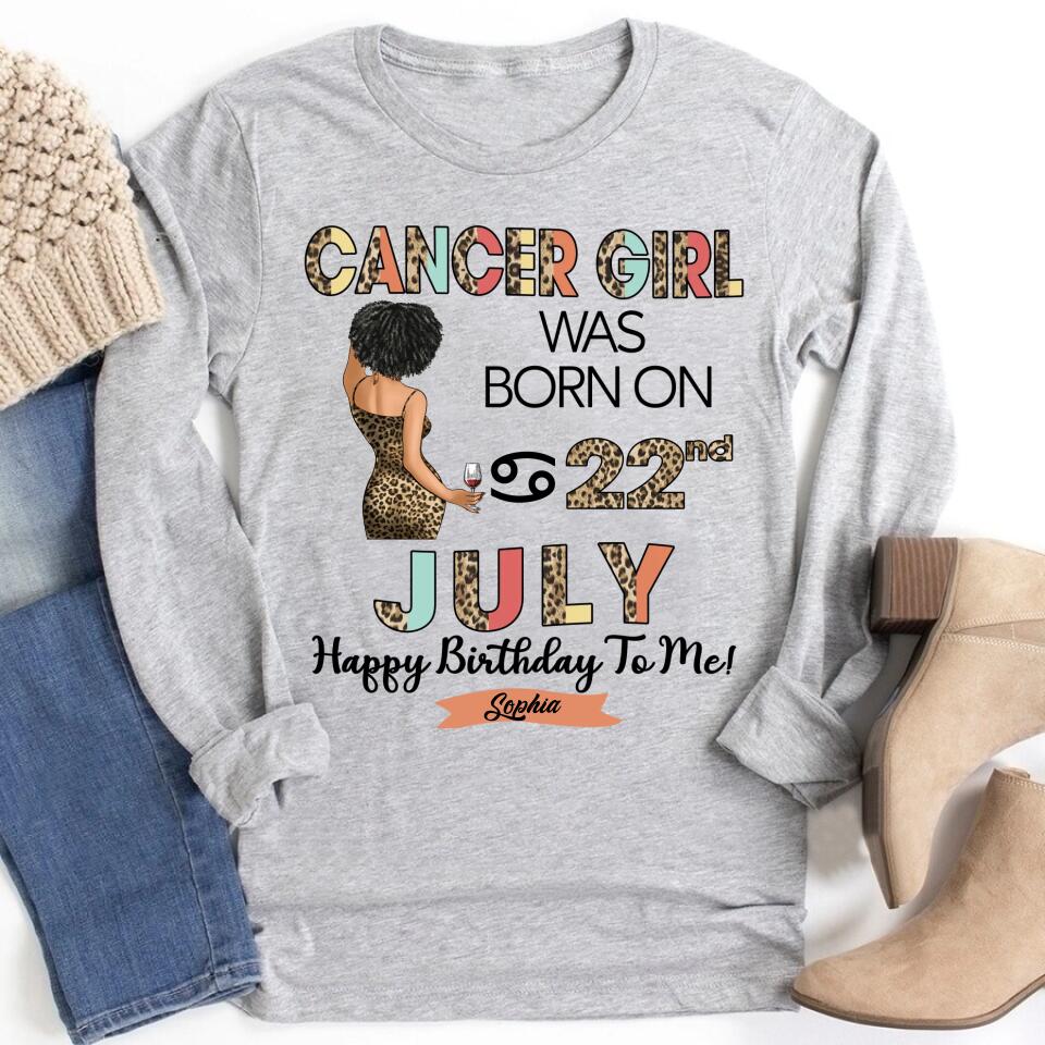 Custom Birthday Shirt, Cancer Zodiac t shirt, Cancer  Birthday shirt, Cancer  t shirts for ladies, Cancer  queen t shirt, Cancer  Queen Birthday shirt