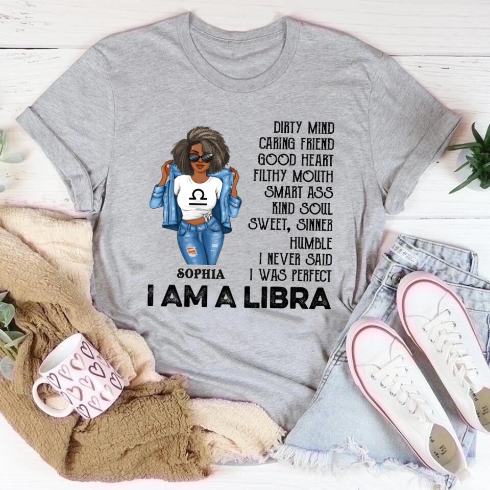 Custom Birthday Shirt, Libra Zodiac t shirt, Libra Birthday shirt, Libra t shirts for ladies, Libra queen t shirt, Libra Queen Birthday Shirt